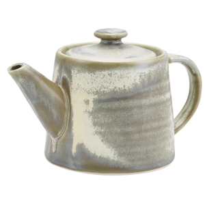 Genware Terra Porcelain Matt Grey Teapot 50cl/17.6oz(Pack of 6)