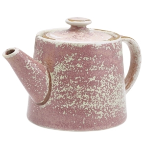 Genware Terra Porcelain Rose Teapot 50cl/17.6oz(Pack of 6)