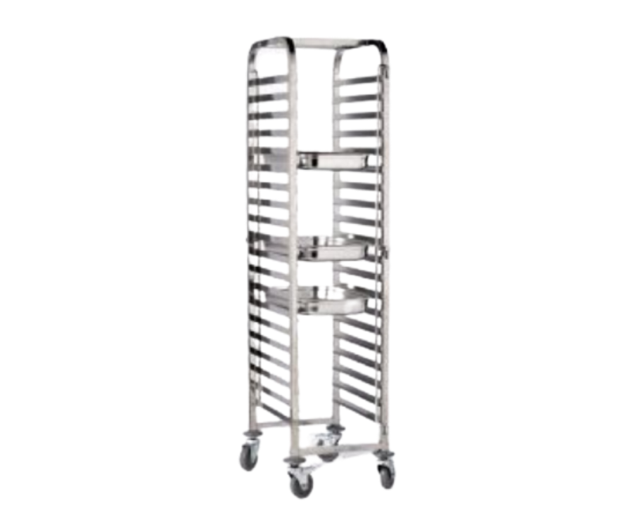Genware Stainless Steel Gastronorm 1/1 Trolley 20 Shelves
