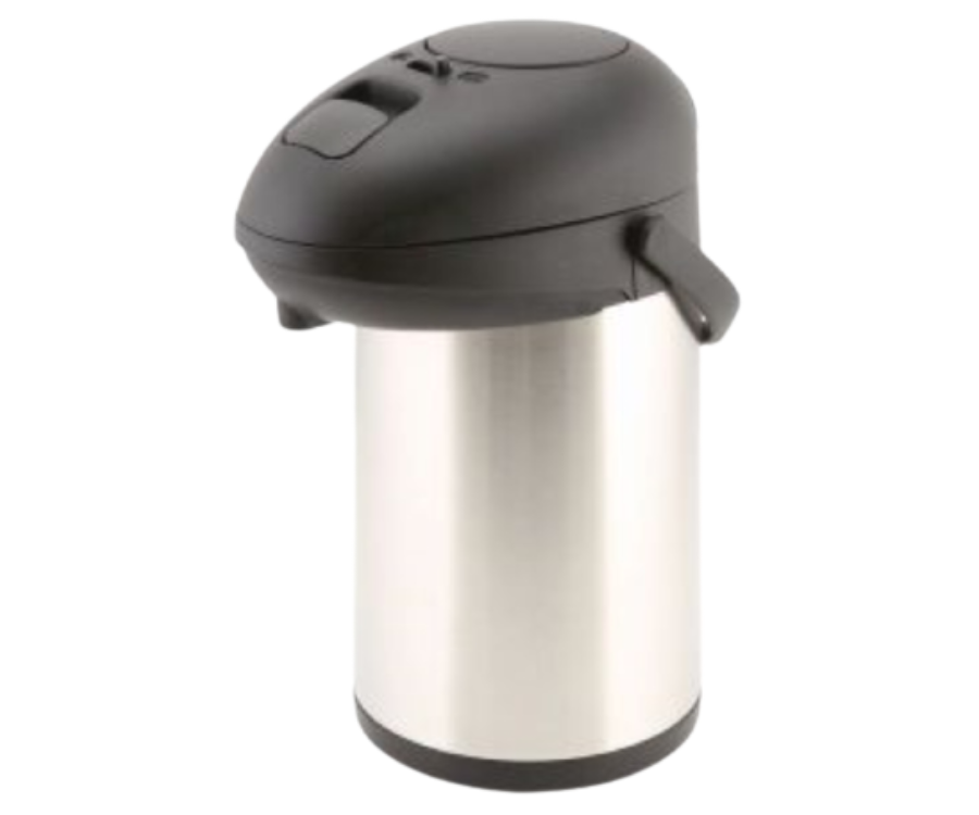 Genware Stainless Steel Unbreakable Vacuum Pump Pot 3.0L