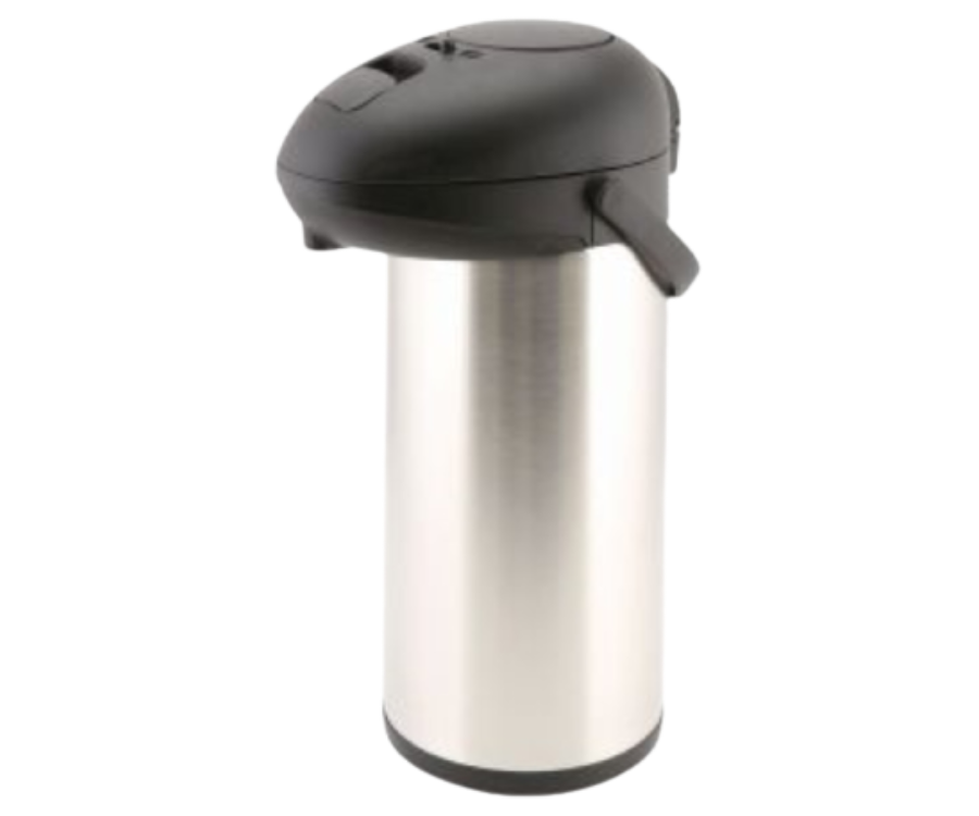 Genware Stainless Steel Unbreakable Vacuum Pump Pot 5.0L