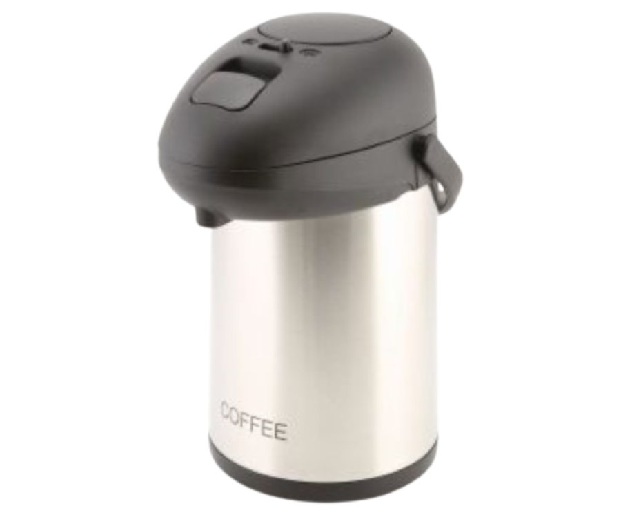 Genware Coffee Inscribed Stainless Steel Vacuum Pump Pot 2.5L