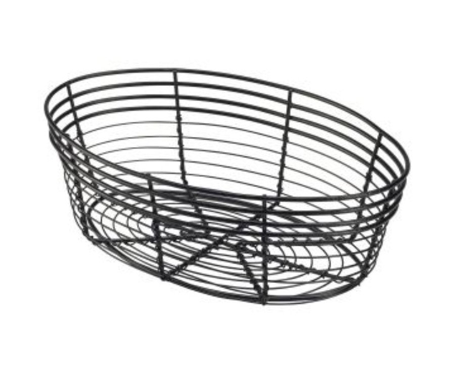 Genware Wire Basket, Oval 25.5 x 16 x 8cm(Pack of 6)