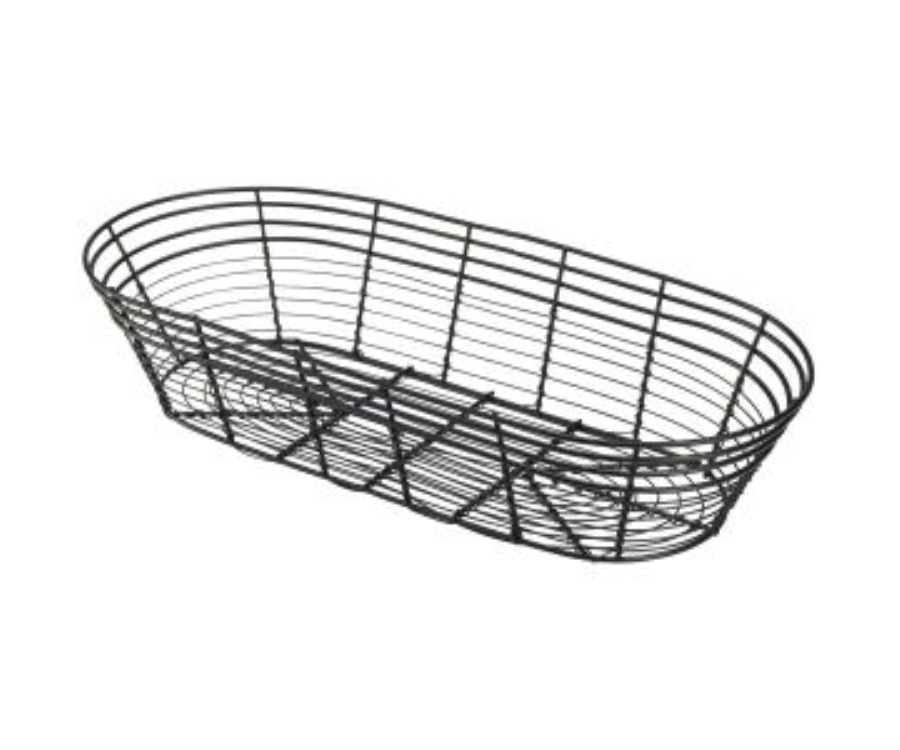 Genware Wire Basket, Oblong 39 x 17 x 8cm(Pack of 6)