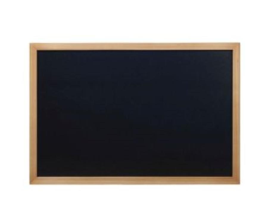 Genware Wall Chalk Board 60 x 80cm Teak