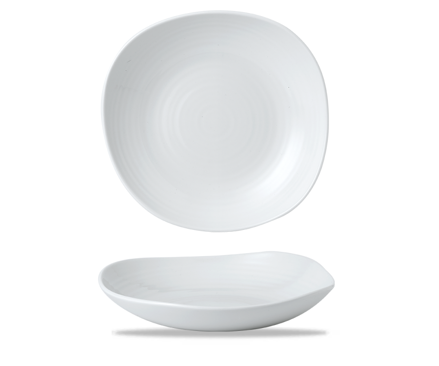 Dudson White Organic Coupe Wobbly Bowl 11.375