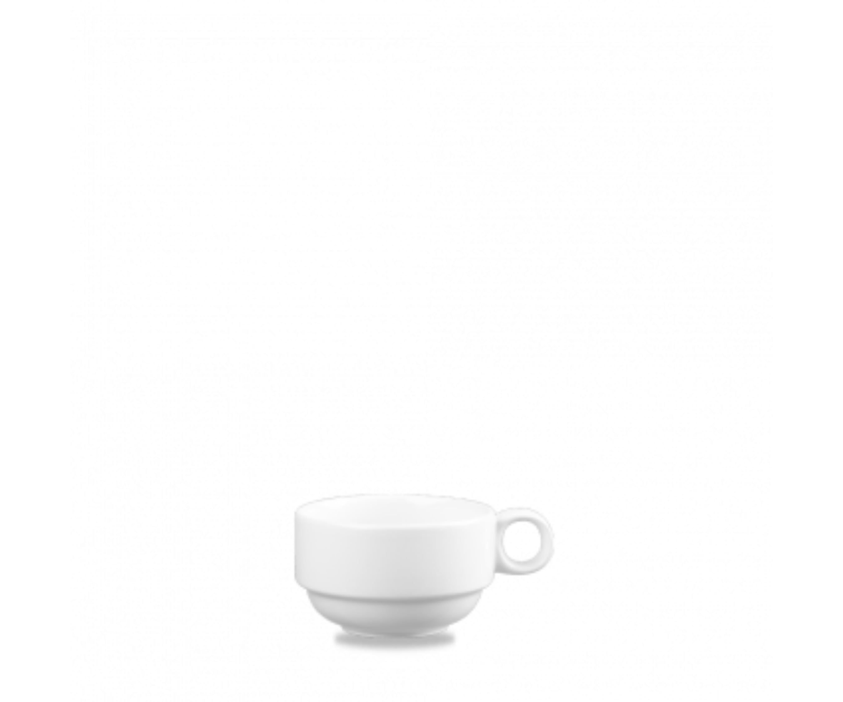 Churchill White Profile Stacking Cup 3.9oz (Pack of 12)