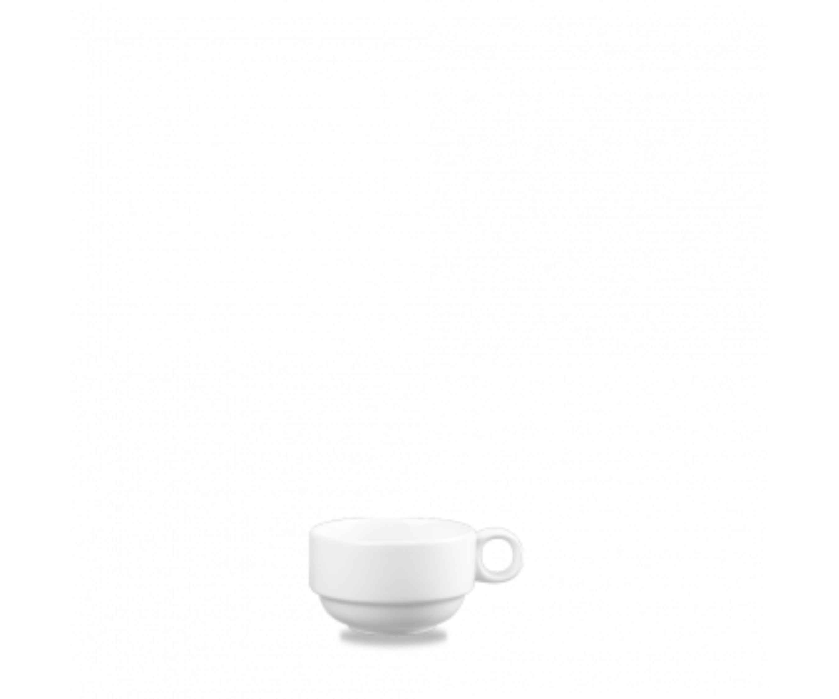 Churchill White Profile Stacking Cup 3.1oz (Pack of 12)
