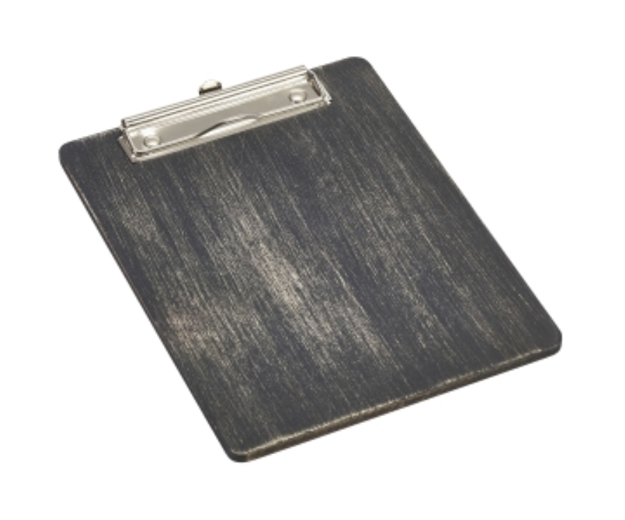 Genware Black Wooden Menu Clipboard A5 18.5x24.5x0.6cm