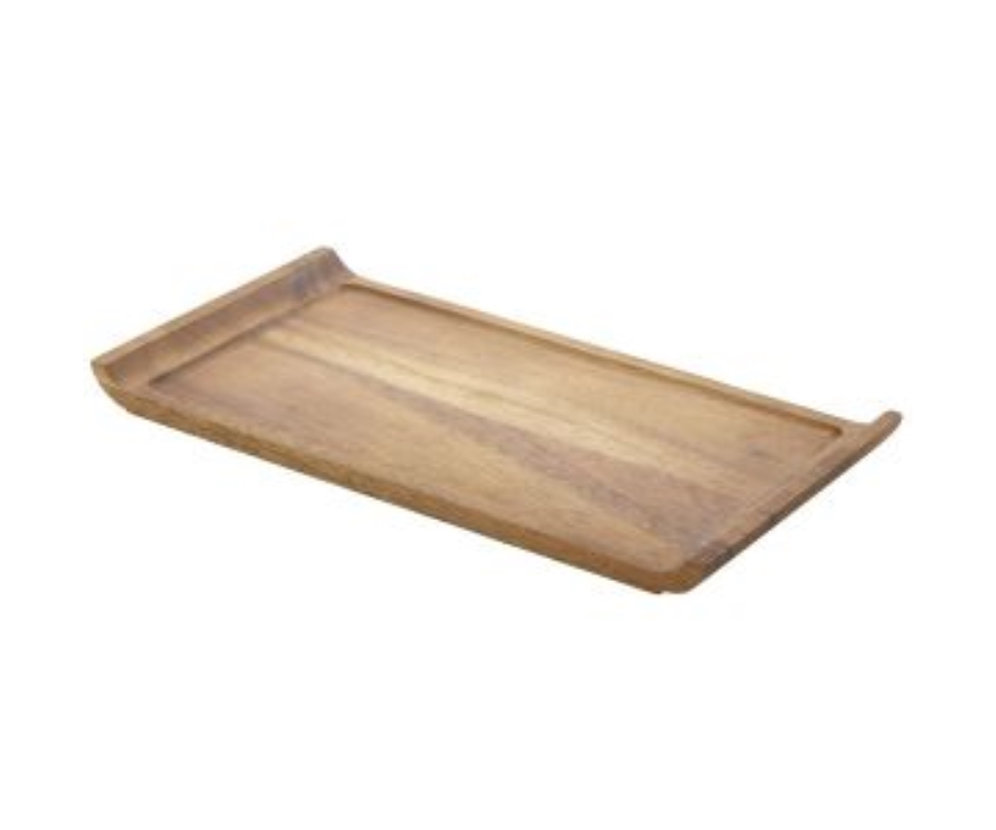 Genware Acacia Wood Serving Platter 33 x 17.5 x 2cm