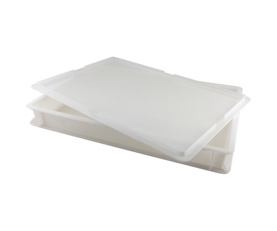 Genware Dough Box 60 x 40 x 7.5cm 14Lt Cap White
