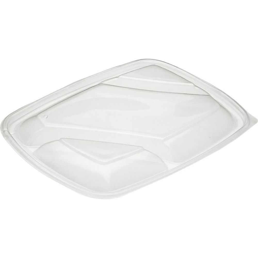 Sabert 3 Compartment PP Lid for Rectangular Container 28x20 cm(Pack of 150)