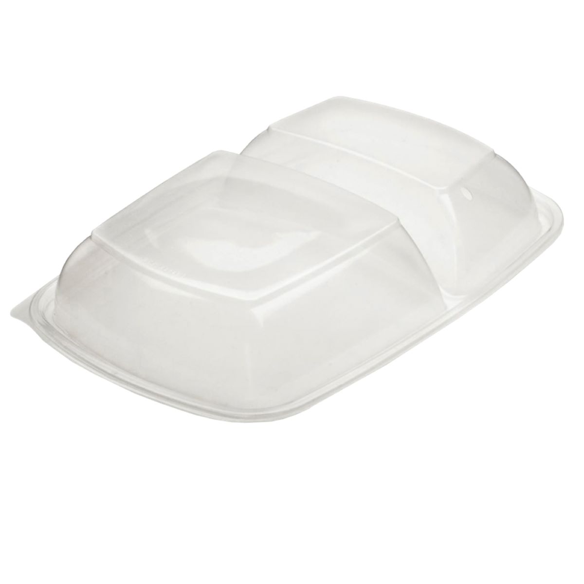 Sabert 2 Compartment PP Domed Lid for Rectangular Container 28x20 cm(Pack of 150)