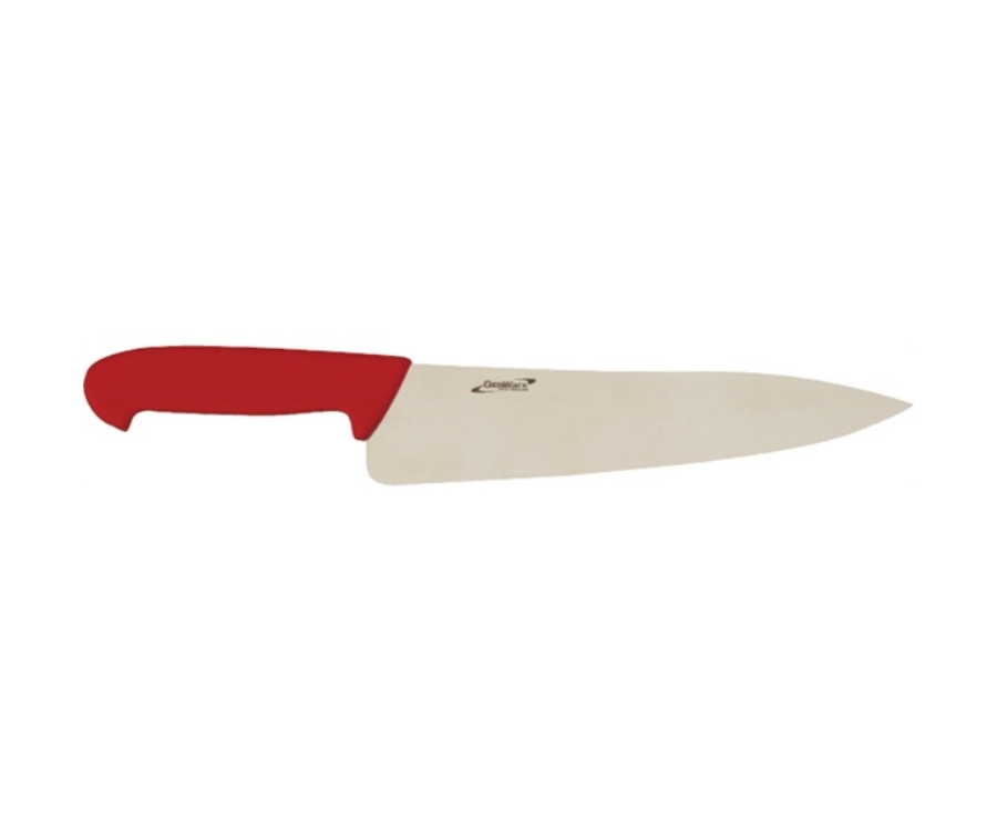 Genware 8'' Chef Knife Red