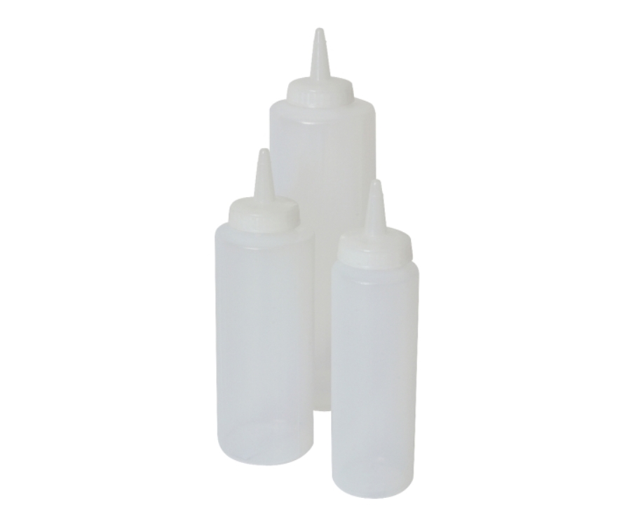 Genware Squeeze Bottle Clear 8oz/23cl(Pack of 6)